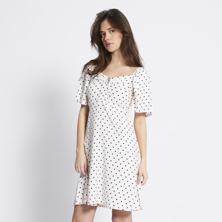Short butterfly sleeve dress "Rosanna"